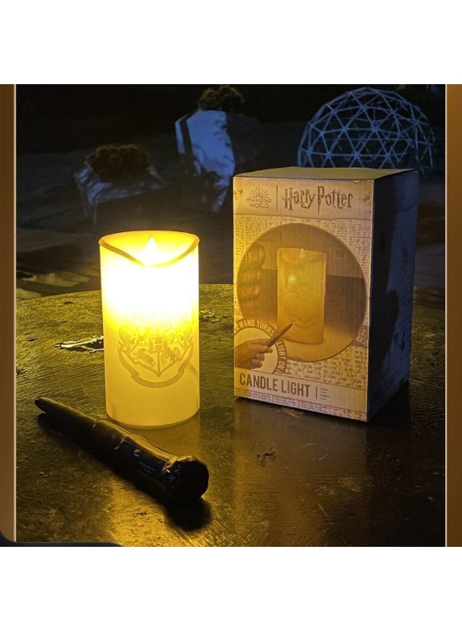 Harry Potter Candle Light with Wand Control Warm Glow Magic Themed Lamp Battery Operatedfor Home Decor Collection - Image 1